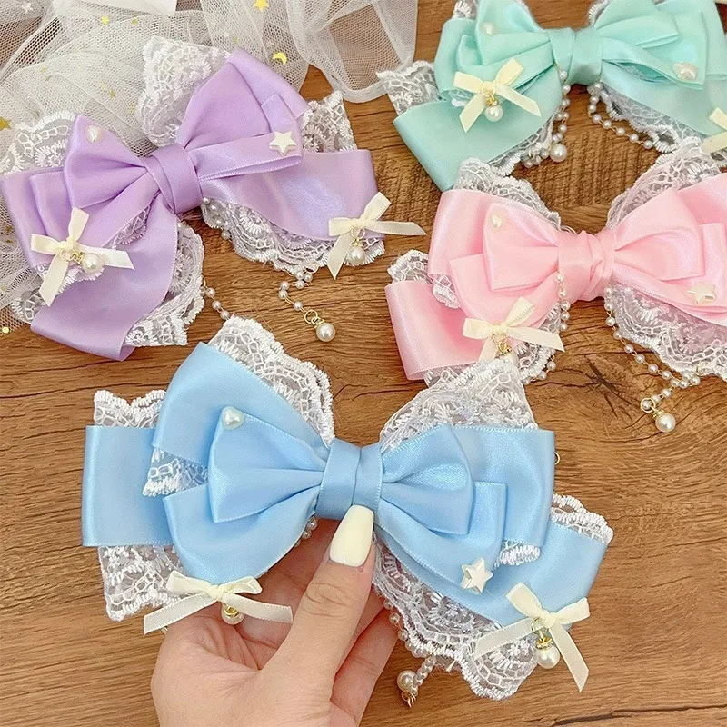Lace Ribbon Trim - Wstążka Koronka Koronka Perła Łańcuszek Duża