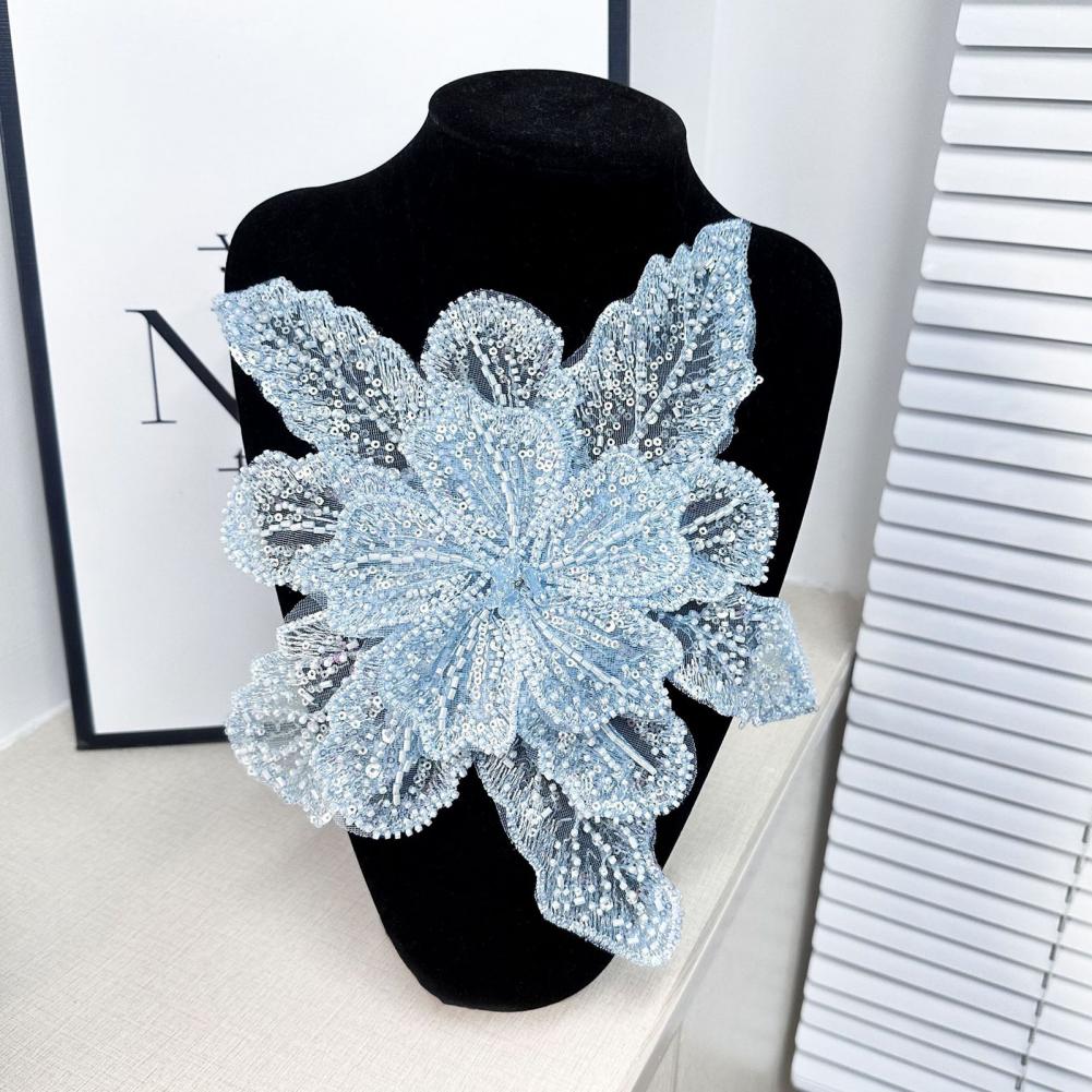 Applique Patch Flower - Aplikacja 3D Kwiatowa Korsarz Koraliki i