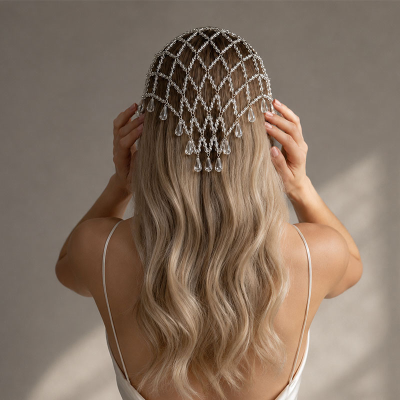 Siatka na głowę z ozdobą z imi – Beaded Trim Fringe recenzja i cena