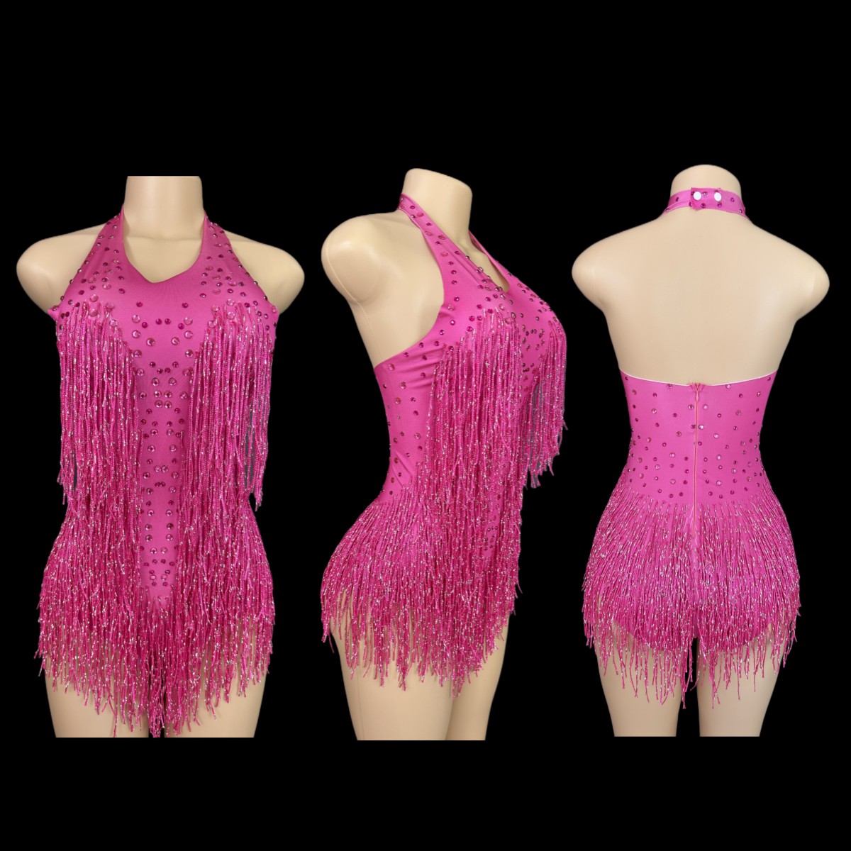 Błyszczące dżetów body z frędz – Rhinestone Banding Trim recenzja i cena