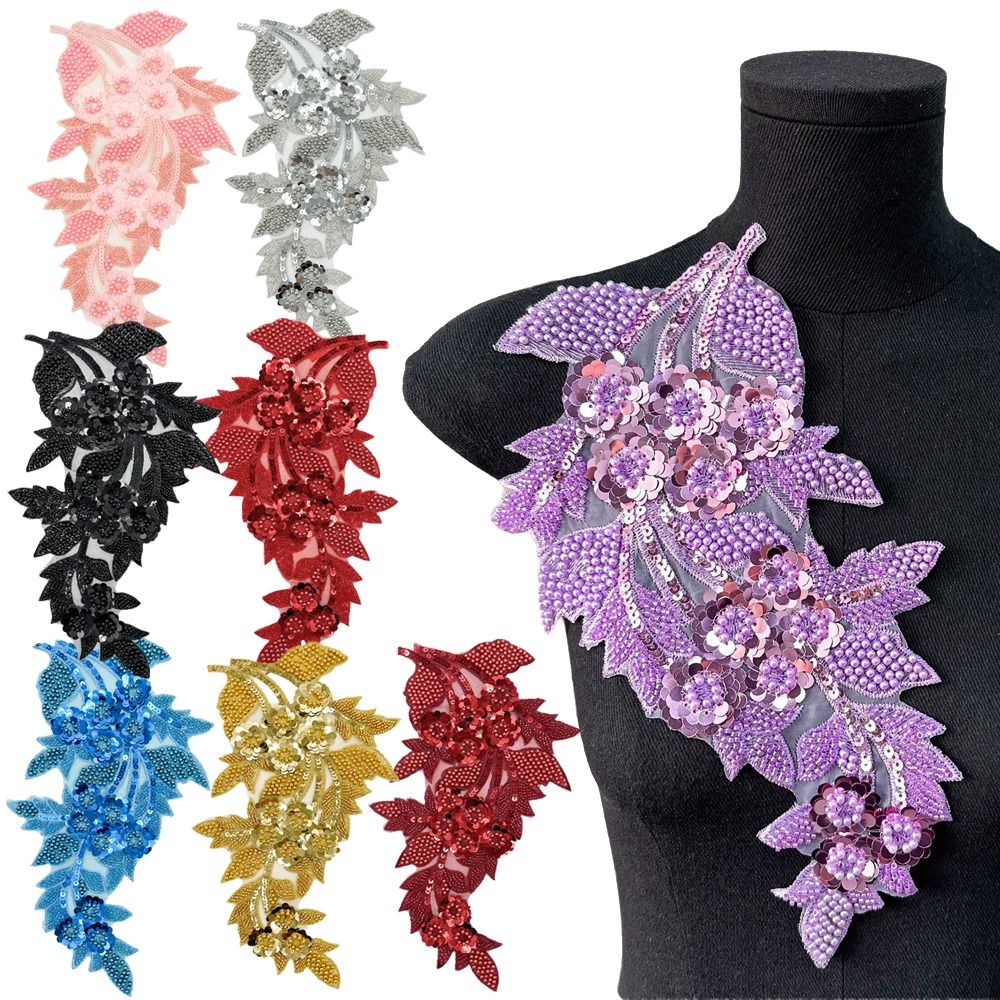 Modne naszywki 3D z cekinami w – Applique Patch Flower recenzja i cena