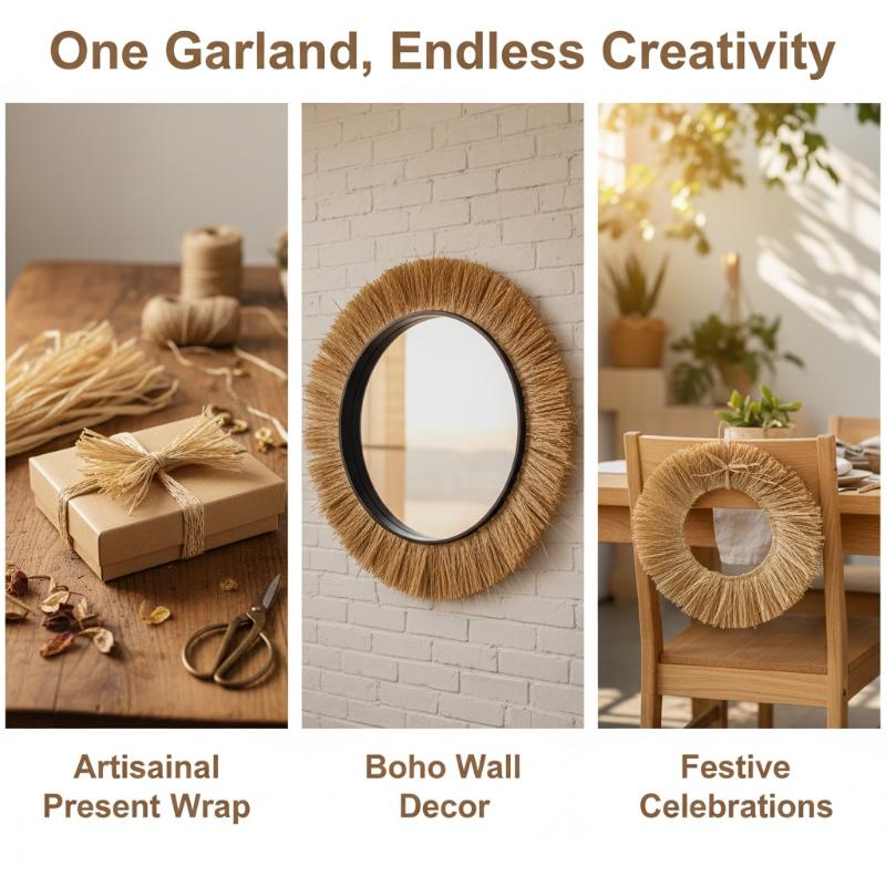 Naturalny girlanda ślubna DIY, – Tassel Fringe Trim recenzja i cena