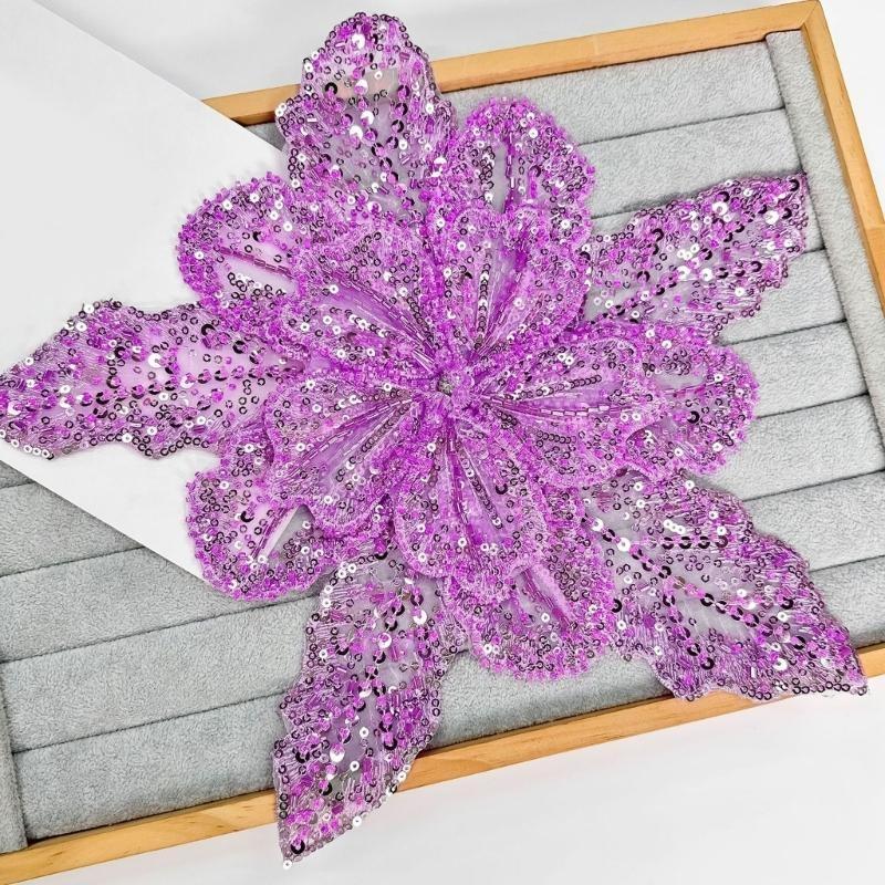 39BD Cekinowa aplikacja kwiato – Applique Patch Flower recenzja i cena