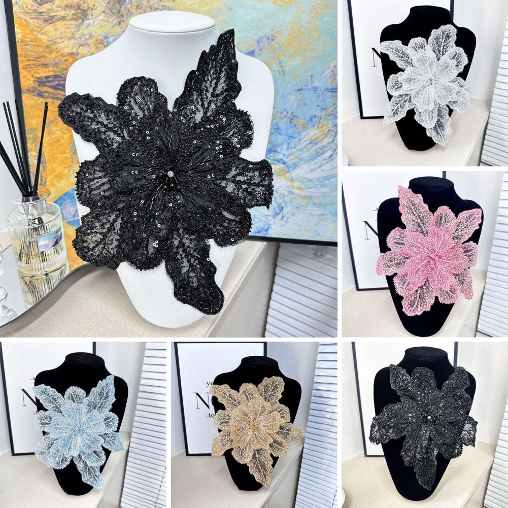 Aplikacja 3D Kwiatowa Korsarz  – Applique Patch Flower recenzja i cena