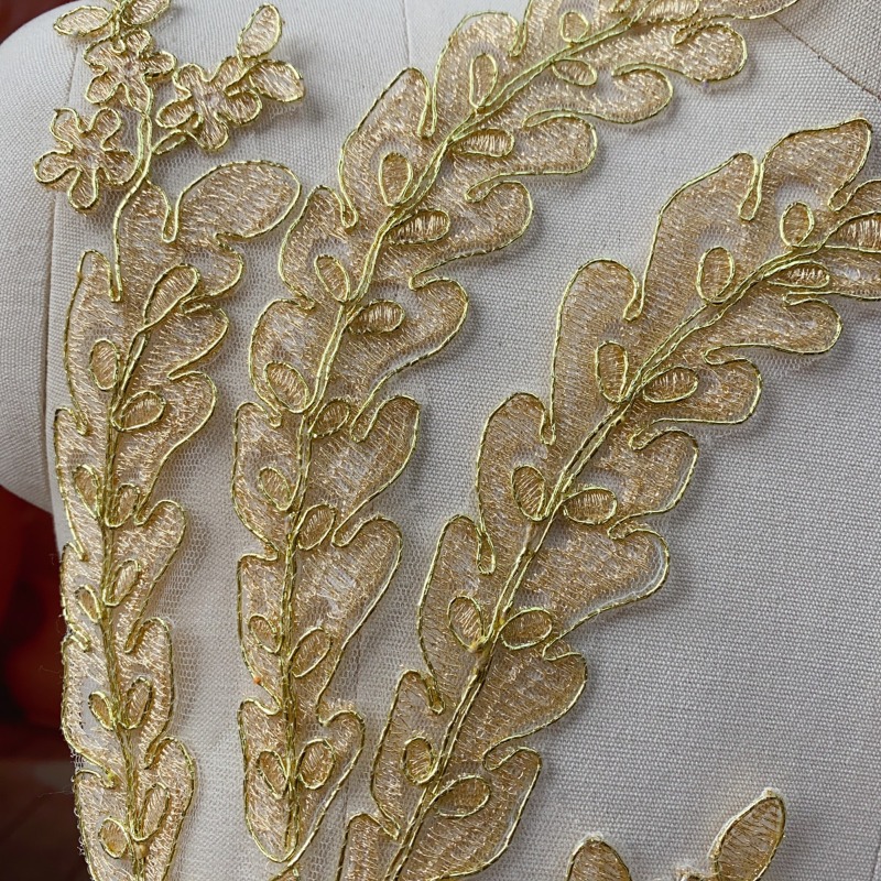 Złota koronka do dekoracji ślu – Craft Embellishments recenzja i cena