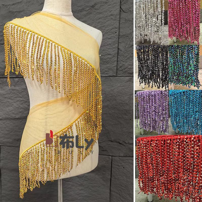 15 cm Frędzle z cekinami i kor – Beaded Trim Fringe recenzja i cena